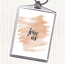 Watercolour join quote bag - join,