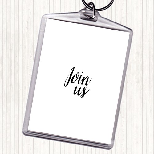 White black join quote - white, bag