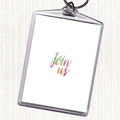 Join rainbow quote - quote, bag