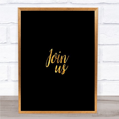 Join quote print black - us,