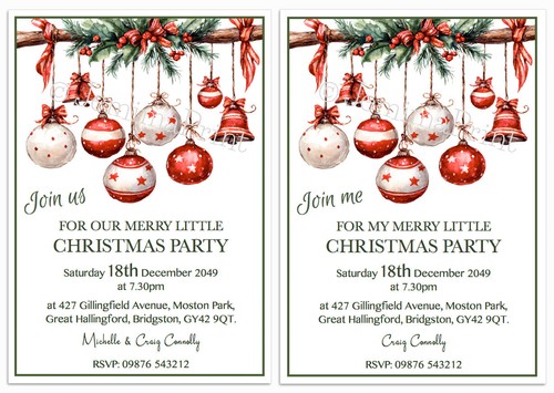 Personalised christmas bauble - christmas,