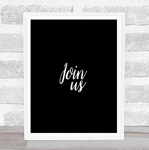 Join quote print black - join,