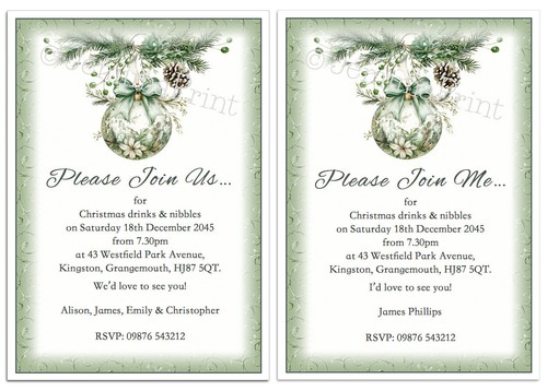 Personalised christmas bauble - christmas,